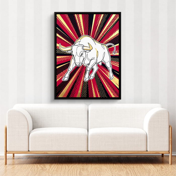 WS Bull Pop 1 — ws bull pop 1 sq cute couch cbrown couch 1port framed black