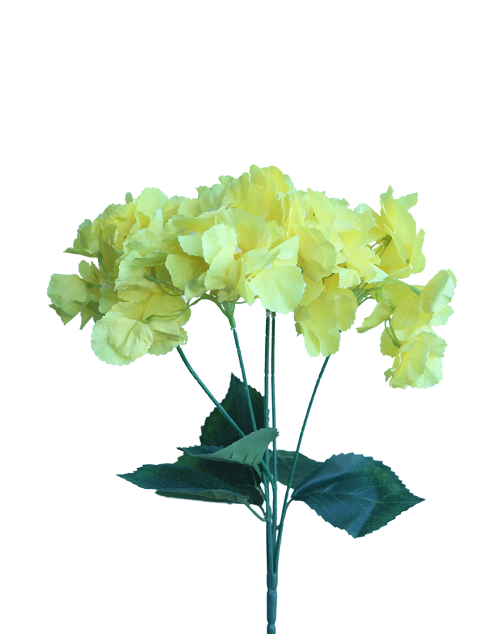 Yellow Hydrangea 5-Stem Spray
