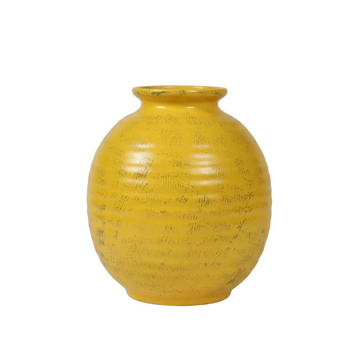 Yellow Orb Vase