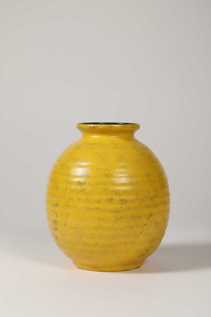 Yellow Orb Vase