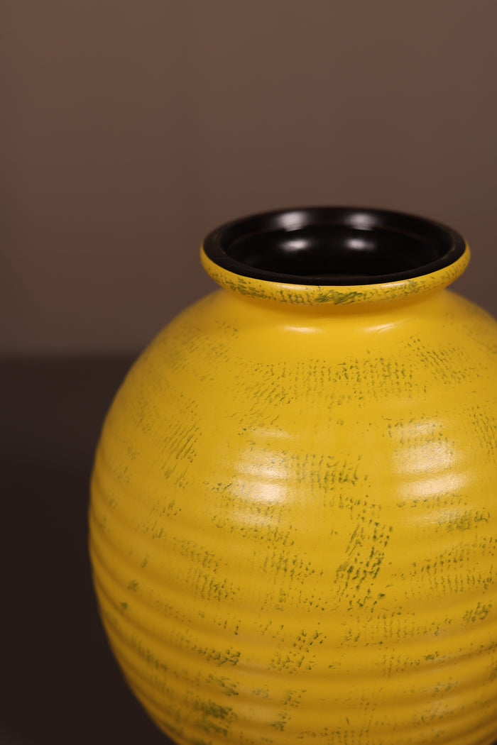 Yellow Orb Vase