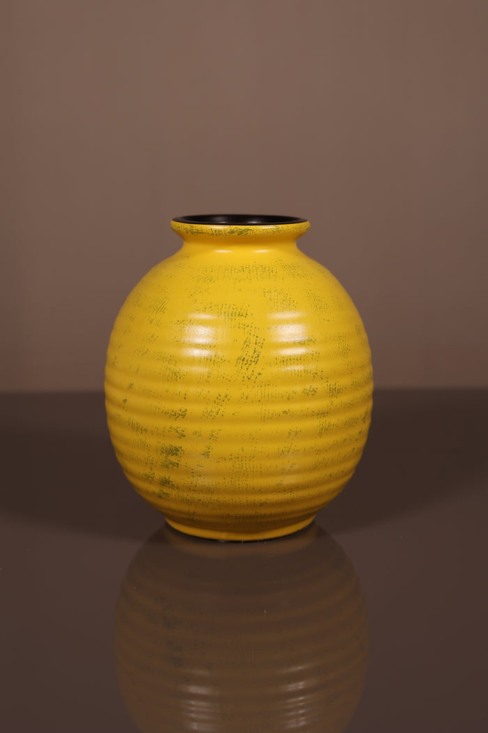 Yellow Orb Vase