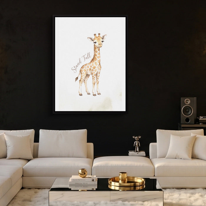 Young Giraffe Smile - Luxury Wall Art