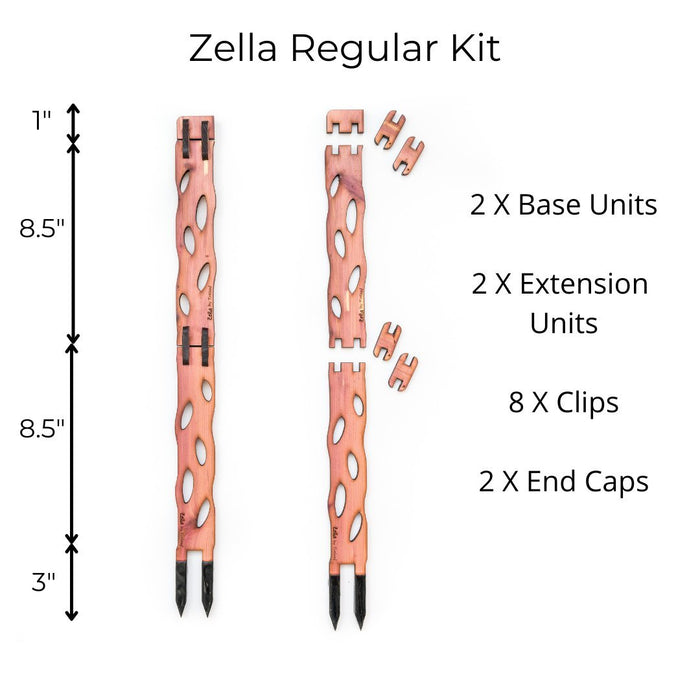 Zella Wooden Trellis: Stylish, Extendable Plant Support for Climbing Plants - Ed's Plant Shop